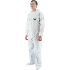 Micro-Porous Coverall w Hood, Boots, Wrist & Ankle